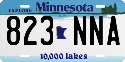 MN license plate 823NNA