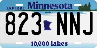 MN license plate 823NNJ