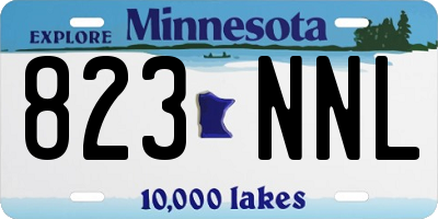 MN license plate 823NNL