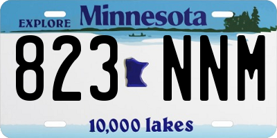 MN license plate 823NNM
