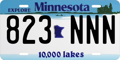 MN license plate 823NNN