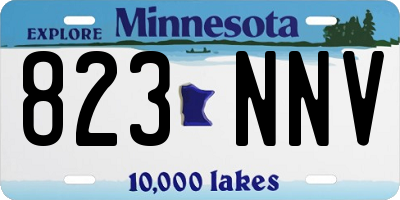MN license plate 823NNV