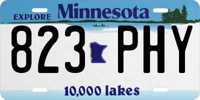 MN license plate 823PHY