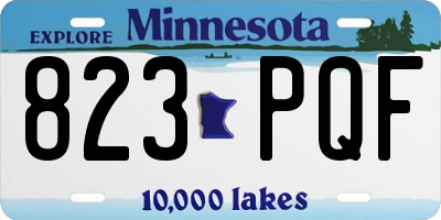MN license plate 823PQF