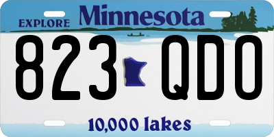 MN license plate 823QDO