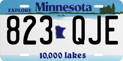 MN license plate 823QJE