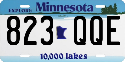 MN license plate 823QQE