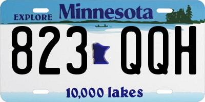 MN license plate 823QQH