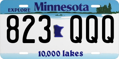MN license plate 823QQQ