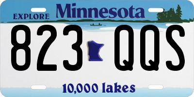 MN license plate 823QQS