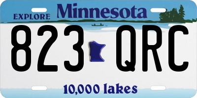 MN license plate 823QRC