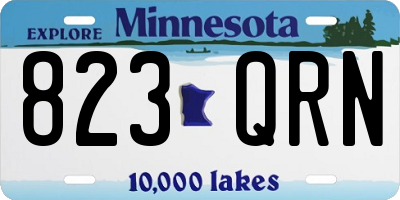 MN license plate 823QRN