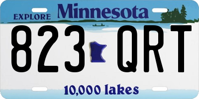 MN license plate 823QRT