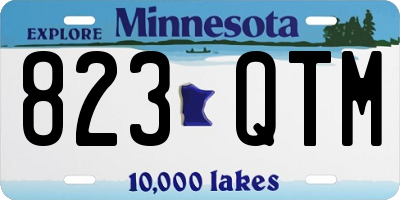 MN license plate 823QTM