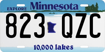 MN license plate 823QZC