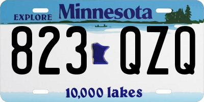 MN license plate 823QZQ