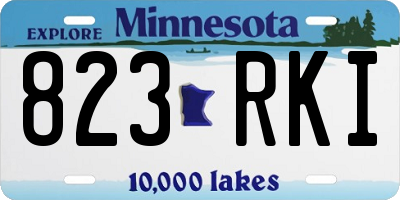 MN license plate 823RKI