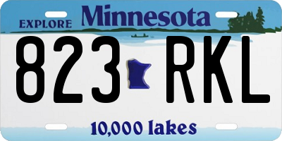 MN license plate 823RKL