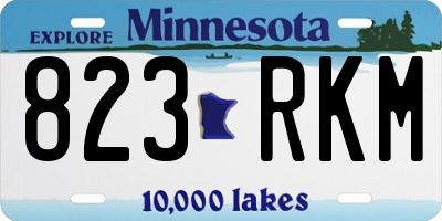 MN license plate 823RKM