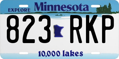 MN license plate 823RKP