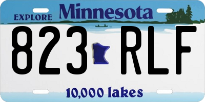 MN license plate 823RLF