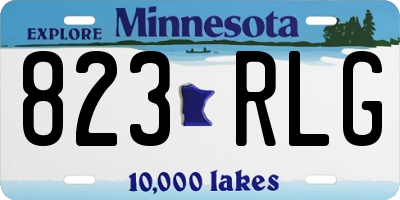 MN license plate 823RLG
