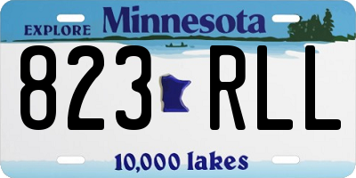 MN license plate 823RLL