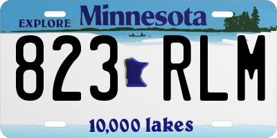 MN license plate 823RLM