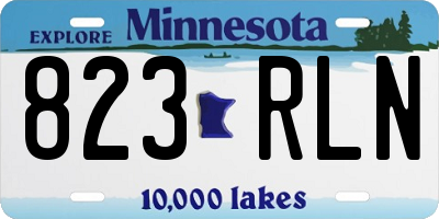 MN license plate 823RLN
