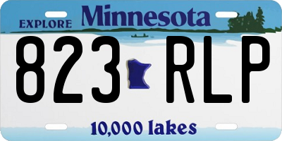 MN license plate 823RLP