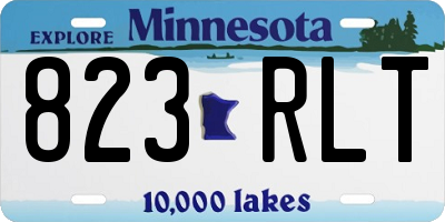 MN license plate 823RLT