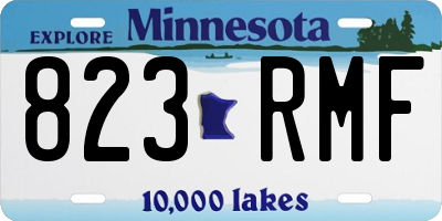MN license plate 823RMF