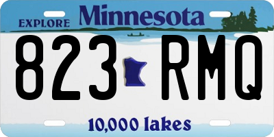 MN license plate 823RMQ