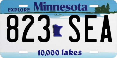 MN license plate 823SEA