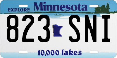 MN license plate 823SNI