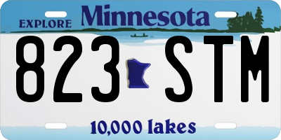 MN license plate 823STM