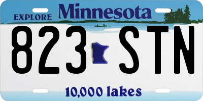 MN license plate 823STN