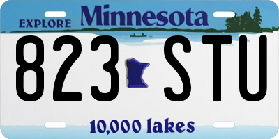 MN license plate 823STU