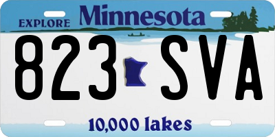 MN license plate 823SVA