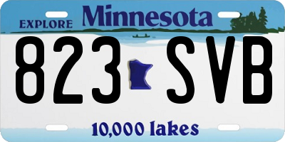 MN license plate 823SVB