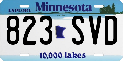 MN license plate 823SVD