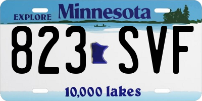 MN license plate 823SVF