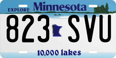 MN license plate 823SVU