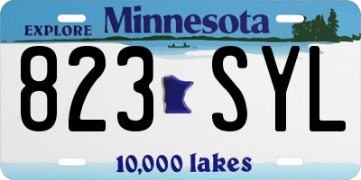 MN license plate 823SYL