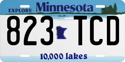 MN license plate 823TCD