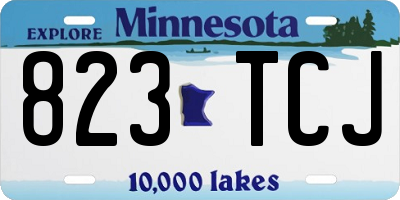 MN license plate 823TCJ