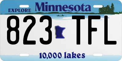 MN license plate 823TFL