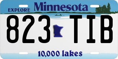 MN license plate 823TIB