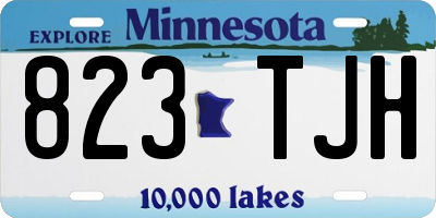 MN license plate 823TJH