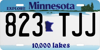MN license plate 823TJJ